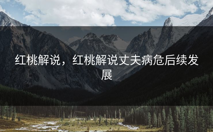 红桃解说，红桃解说丈夫病危后续发展